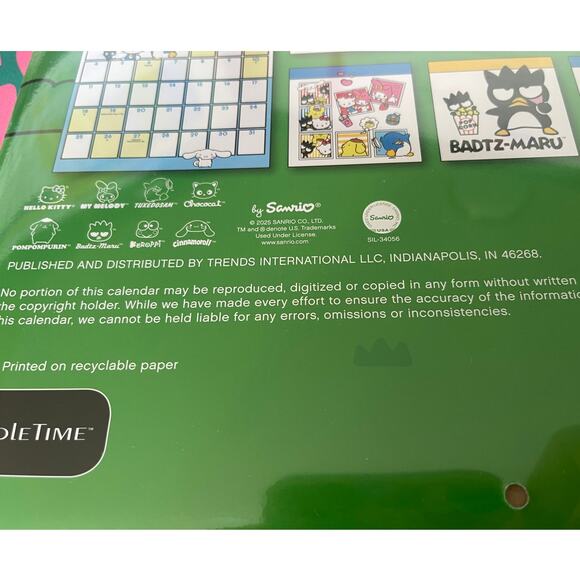 Sanrio Hello Kitty & Friends 2026 Wall Calendar 16-Month NEW - Picture 6 of 7